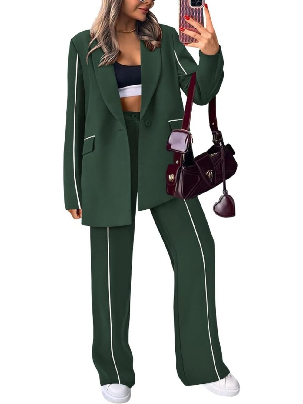 Chic Women's 2-Piece Blazer Set | Business Casual Outfit for Work & Events